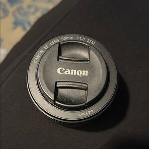 Canon Black EF 50mm f/1.8 STM Lens